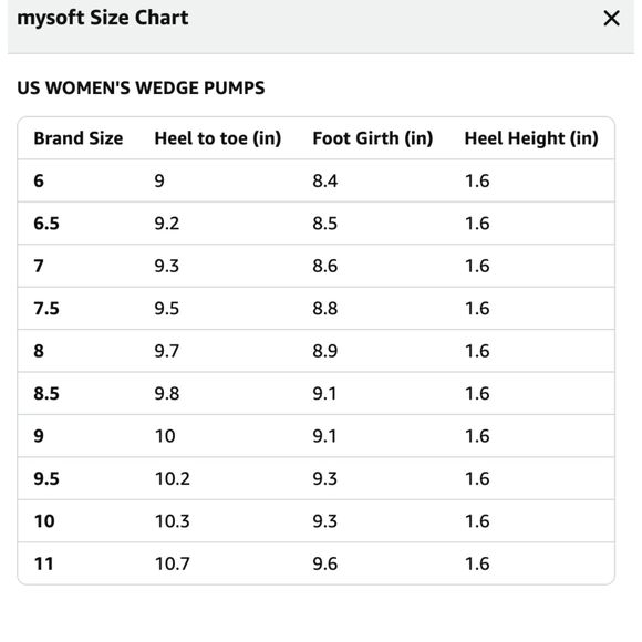 ✨ mysoft Comfort Wedge Pumps – Black Closed Toe Dress Shoes – Size 7 – NEW - Picture 10 of 10